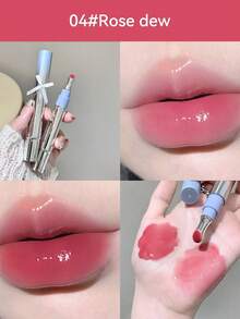 持久亮泽唇彩，高显色度，保湿丰盈，闪亮唇油 - 無味 - 查看 12