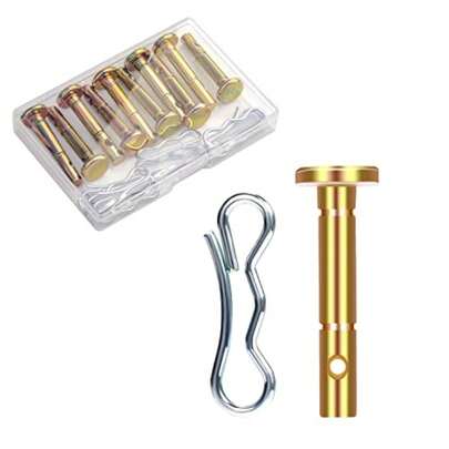 10pcs 0.5x0.25x1.6in Shear Pins For Snowblower And 10pcs C Pins Replacement Parts For Cub Cadet 738-04124A 714-04040 Snow Blower MTD Craftsman Cub Cadet For Troy Bilt