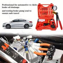 Brake Bleeder Kit With Hand Vacuum Pump And Adapters, Brake Bleeding Kit For Brake Fluid Power Steering Fluid More, Vacuum Brake Bleeder Pump With Pressure Gauge For Automotive Vehicles, Truck,Motorcycles, Father's Day Gift - A - View 10