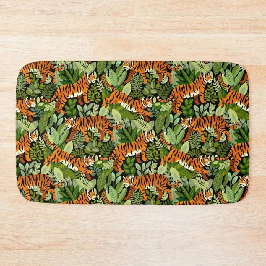 Bengal Tiger Jungle Bath Mat Carpet In The Living Room Non-Slip And Washable Kitchen Kitchen Bath Rugs For Bathroom Mat - 1PC - View 1