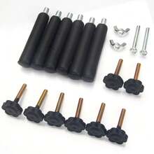 Triple Folding Multiple Guitar Holder Rack Stand Black - 黑色 - 查看 5