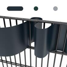 10 Rigid PVC Privacy Screen Strips, Windproof, Double Wire Fence For Garden Or Balcony. - Dark Grey - View 3