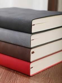 A5 Ultra-Thick Notebook With 360 Pages, Premium Eye-Friendly Paper, Soft Cover, Water-Resistant, Personalized, English Text, Includes Sticky Notes - Ideal For School And Office Use - C-xanh - Xem 2