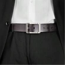 Men's Casual Reversible Belt With Large Metal Automatic Ratchet Buckle - Multicolor - View 2