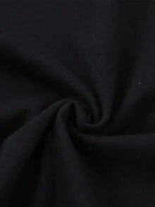 Disney Authorized Spring And Summer Men's Fashion Short-Sleeved Shi Diqi Dad Print Pattern Spring And Summer New Men's Fashion Short-Sleeved Breathable T-Shirt, Fashion Street T-Shirt Clothing, Spring Fashion Short-Sleeved Disney Shirts For Men And Women, Casual Clothes, Men's Casual Tops, Suitable For Everyday Wear. - 黑色 - 查看 4