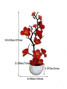 仿真蝴蝶兰，逼真自然，不含花盆，适合室内外摆放，如窗台、阳台、玄关或茶室，可用于婚礼、家居装饰、房间装饰、复活节、卧室、客厅等场合，也可作为花卉装饰，适用于婚礼布置。仿真植物，人造花 - 彩色 - 查看 7