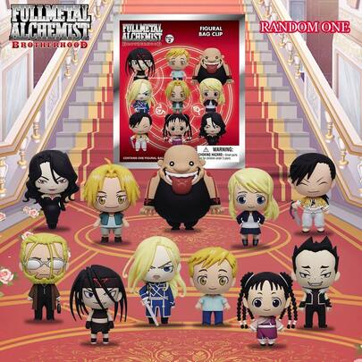  Fullmetal Alchemist Officially Licensed PVC Blind Box 3D Figurine Bag Clip Keychain Edward Winry Olivier Gift Decor 1Pc Aniplex