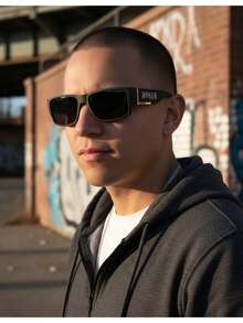 Men Sunglasses - Matte Black - View 2