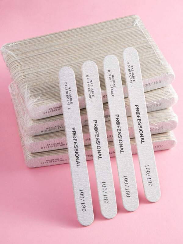 10/5PCS Nail File And Buffer Set - Professional Manicure Tools Kit With 100/180 Grit, Portable Nail Care Kit For Home/Salon,Strip Shape