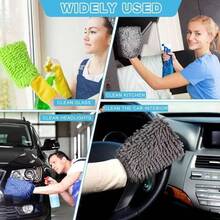 Chenille Microfiber Glove For Car Wash And Cleaning, Multipurpose, Durable - 3 miếng - Xem 8