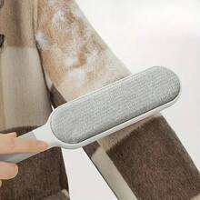 Multi Functional Double-Sided Brush, Suitable For Cleaning Pet Hair And Clothing Fluff On Clothing, Sofas, Furniture, And Carpets - No Power Supply Required. The Perfect Gift Choice For Valentine's Day, Halloween, Christmas Or Birthday Parties - 淺灰色 - 查看 2