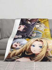 The Eminence In Shadow Blanket Soft Cozy Warm Throw Blanket Bedroom Sofa Decorations All Seasons Blankets - màu đen - Xem 2