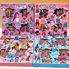 100pcs Random , Witch Squad Cartoon Sticker Pack, Student ID Stickers, Stationery Stickers, Cute Cartoon Creative Small Gifts - Random Style - View 1