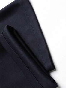 Quần tây nam cổ điển in họa tiết, quần dài màu trơn co giãn, thích hợp cho các dịp công sở mùa xuân và hè, phong cách sang trọng, thanh lịch, quần nam. - Màu xanh hải quân - Xem 4