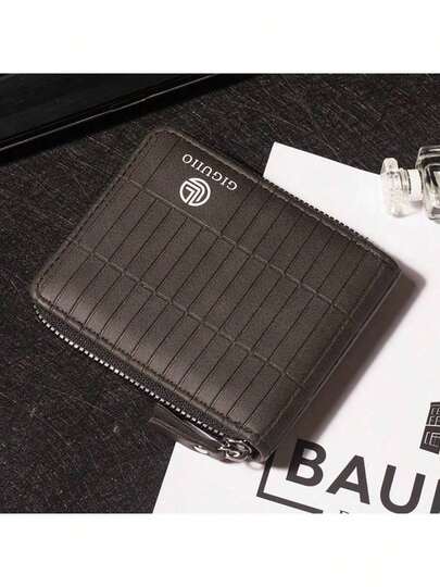 Leather Men's Wallet Luxury Men Purse Male Zipper Card Holders With Coin Pocket Rfid Wallets Gifts For Men Money Bag