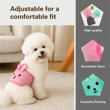 Adjustable Magic Tape Washable Dog Diapers, Pet Puppy Sanitary Pants - Multicolor - View 4