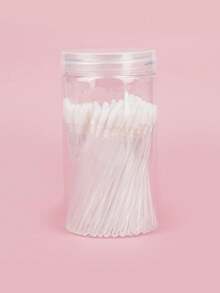 100-Piece Bottle Convenient Disposable Lip Stick, Lip Brush, Lipstick And Gloss Applicator Lint-Free Cosmetic Brush Beauty Tool - Multicolor - View 12