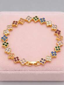 Fashionable Minimalist Stainless Steel Bracelet For Women, Suitable For All Seasons - Yellow Gold - View 10