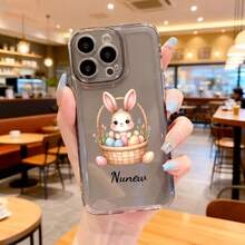 Customized Easter Name Phone Case, Customized Name Phone Case, Apple 12/13/14/15/16 Pro Plus Max And Galaxy Series, Perfect For Daily Gifts And Holidays, Romantic Easter Gifts - Multicolor - View 6