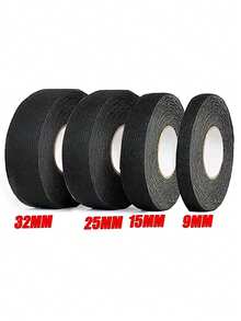 1~4卷 15米 9/15/19/25/32毫米 汽车用布基胶带 电气绝缘布基胶带 耐热隔热汽车胶带 防水隔音电线胶带 - B-黑色 - 查看 16