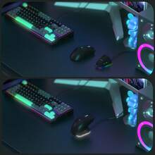 ATTACK SHARK X11 无线游戏鼠标 - 2.4G/蓝牙/有线三模式，62克超轻人体工学设计，PAW3311传感器，22000 DPI，带RGB充电底座 - 彩色 - 查看 5