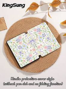 Kingsung Ốp lưng máy tính bảng họa tiết hoa nhỏ xinh xắn, tương thích với iPad 9.7/10.2/10.5/10.9/12.9/Pro 11, thế hệ thứ 10, Galaxy Tab S6 Lite 10.4 inch, Kindle Paperwhite thế hệ thứ 12 2024, Kindle (thế hệ thứ 11) phiên bản 2022, Kobo Clara Color. Chất liệu mềm mại, chống rơi vỡ, chân đế thông minh/tự động bật/tắt màn hình. - Nhiều màu - Xem 9