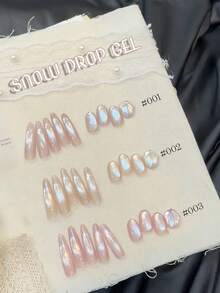 MISS SHAKA 10毫升 冬春美甲 新年粉色仙女痕迹缎面玻璃珠猫眼凝胶指甲油 金粉指甲凝胶 美甲沙龙 家用DIY 美白 流行百搭美甲用品 情人节 - 彩色 - 查看 15