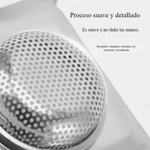 Cubierta de drenaje de acero inoxidable de alta resistencia - recinto de ducha antiobstrucción, bañera y canasta de drenaje del fregadero con recolector de cabello - rejilla de drenaje de baño resistente a la corrosión, adecuada para cocinas y baños - cubierta de drenaje fácil de limpiar, colector de cabello del drenaje de la ducha, filtro del fregadero de la cocina, diseño perforado, malla de metal duradera, material resistente a la oxidación, mejoras para el hogar. - 1 - Ver 5