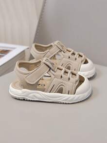 男女通用休闲凉鞋、运动凉鞋、包头凉鞋、软底婴儿凉鞋 - 卡其色 - 查看 5