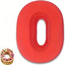 1pc 3D Large Silicone Cake Mold With Numbers, 0-9, Birthday & Anniversary Cake Pan For Baking - Red - View 16