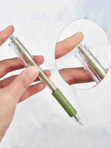 Morandi Color Retractable Precision Ceramic Blade Craft Knife - Suitable For School, Home, Office And DIY Handmade Crafts; Fashionable Pen-Shaped Design, Retractable Blade, High-Quality PP Material, Suitable For Paper, Notebook And Sticker Cutting (Random Shipment) - Multicolor - View 4