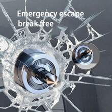 1pc Car Emergency Escape Tool, Window Breaker, Safety Hammer, Metal Car Window Breaker, Compact And Space-Saving, Quick Window Shatter! - A - View 4