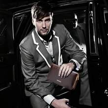 Dual Layer Zipper Clutch Bag, Large Capacity, Multi-Compartment, Fashion Design With Card & Cash Slots, Suitable For Business Travel And Gift - Brown - View 6