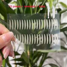 10片/包 隐形双眼皮贴，防水持久，自然妆效，适合单眼皮和眼袋 - 裸色 - 查看 10