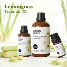 EVOKE OCCU 清爽柠檬草精油，纯天然植物精油，适用于DIY蜡烛、肥皂、洗发水、家居香氛扩香器、沐浴 - 100毫升/30毫升/10毫升 - lemongrass - 查看 1
