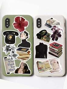 50pcs Art Museum Artist Theme Stickers, Black & White Artistic Stickers For Notebook, Laptop, Phone, Guitar, Skateboard, Creative Graffiti - A - View 7