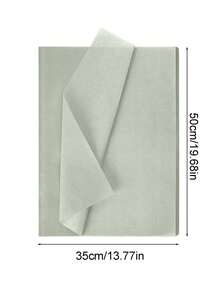 50张 - 20英寸 x 14英寸 绿色礼品包装纸，适用于DIY手工、礼品包装、生日、婚礼、节日装饰，防水哑光纯色礼品包装纸，绿色礼品包装纸 - 草綠色 - 查看 9