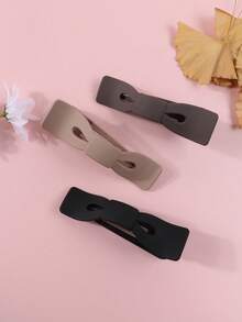 新款不对称蝴蝶结慵懒爪夹优雅发夹，蝴蝶夹发饰，简约发爪发饰 - 彩色 - 查看 7