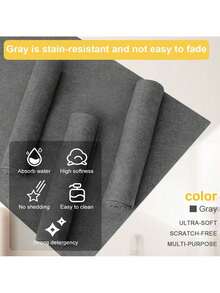 10-Piece Set Of Multi-Functional Cleaning Cloths, Highly Absorbent, Lint-Free, Non-Greasy, Quick-Drying, Reusable, Washable, And Durable. Suitable For Cleaning And Wiping Dishes, Tableware, Countertops, Glass, Bathrooms, Cars, And General Household Cleaning. - A - 查看 6