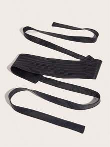 1pc/2pcs Plus Size Black Waist Cincher Belt, Elegant Match Evening Gown, Formal Dress, Wedding, Party, Summer, School Fall, Autumn, Halloween - 黑色 - 查看 7