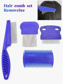 4件套专业除虱除白发梳套装 - 彩色 - 查看 6