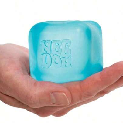 Stress Relief Cube - A Handheld Desktop Toy, Effectively Relieves Anxiety. Made Of Super Elastic Squeezable Material, Maintains Cubic Shape. Ideal As Classroom Rewards, Party Favors, And Holiday Gifts!