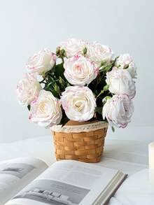 1/3件装，仿真玫瑰花束，触感逼真，家居装饰，餐桌摆设，适合情人节/周年纪念日，摄影道具 - 彩色 - 查看 5