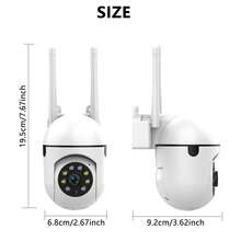 Camera hành trình hình cầu nhỏ gọn 2 inch, tầm nhìn ban đêm màu sắc nét, báo động bằng âm thanh và ánh sáng, chức năng đuổi bắt chỉ bằng một nút bấm, lưu trữ kép bằng thẻ TF và đám mây, xoay ngang và dọc, tuần tra đa hướng, chia sẻ nhiều người dùng không cần mật khẩu, chất lượng video độ nét cao, âm thanh hai chiều, nguồn điện kết nối có dây, tương thích với thiết bị iOS/Android để xem từ xa. - Đen và trắng - Xem 8