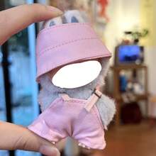 [Only Doll Clothes] BUBU Generation 4 Secret Code For Labubu Set: Overalls And Bucket Hat, Generation 4 Secret Code Doll Clothes, Generation 4 Blind Box Overalls And Bucket Hat Plastic Figurine Outfit - Multicolor - View 11
