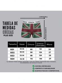 Set Of 10 Men's Plus Size Microfiber Boxer Briefs (Extra Large) - 各種各樣的 - 查看 7