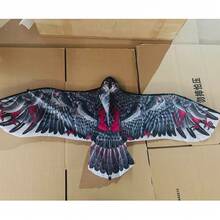 一套包含一个 43.31 英寸的雄鹰风筝和一根 1181.1 英寸的风筝线，大型雄鹰飞行鸟风筝，适合户外沙滩公园活动 - 彩色 - 查看 17