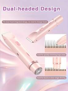 GENAI Máy tỉa lông điện cầm tay dành cho nữ, máy cạo hai đầu dùng để tỉa lông vùng nách, chân, tay và vùng bikini. - Nhiều màu - Xem 4