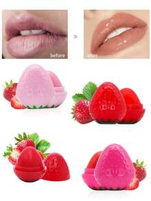 1/4 草莓味润唇膏，丰盈双唇，持久保湿，滋养呵护，修护女性唇纹，完美的圣诞节和万圣节礼物 - 多樣化口味 - 查看 9