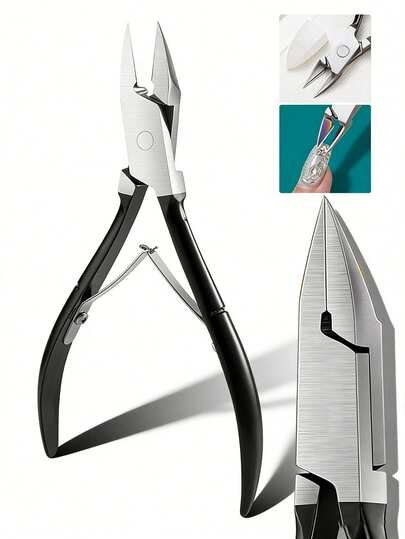 Straight Edge Stainless Steel Nail Clipper | Classic Manicure & Pedicure Tool, Anti-Ingrown Design, Ideal For Salons And Home Use